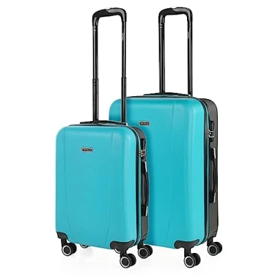 Afbeelding van ITACA Valises. Lot de Valise Rigides 4 Roulettes Grande Taille, soute Avion, Bagages pour Voyages.Ensemble Voyage. Verrouillage à Combinaison 71115, Turquoise Anthraciet
