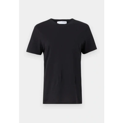 Afbeelding van Selected Femme Slfmyessential SS Oneck NOOS Tshirt basic, Dames, Maat: 34, Black