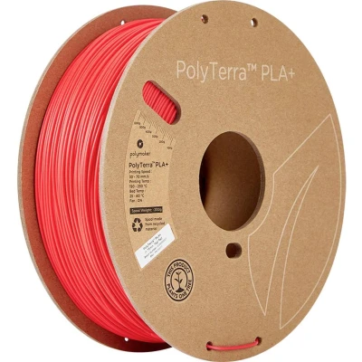 Afbeelding van Polymaker PolyTerra PLA+ filament Red 1.75 mm 1KG