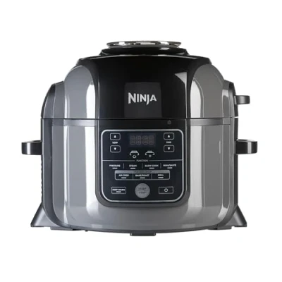 Afbeelding van Ninja Foodi Multicooker, 7 in 1, 6L, Kookfuncties, Snelkoken, Airfryen, Slow Cooking, Grillen en Meer, Geborsteld Staal &amp; Zwart, OP300EU
