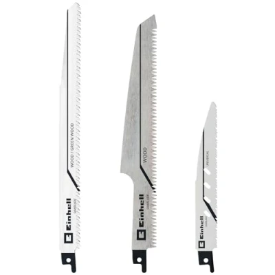 Afbeelding van Originele Einhell 3 delige zaagbladset voor universele zagen (voor hout en metaal, accessoires zagen/reciprozagen, ideaal accuapparaten)
