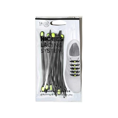 Afbeelding van HICKIES Tie Free Laces (2.0 New) Black/Yellow