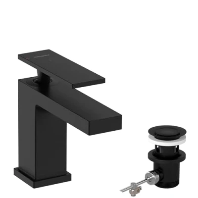 Afbeelding van Hg basin mix 80 tecturis e coolstart with pop up waste set mb 73002670