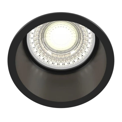 Afbeelding van Maytoni, Wandlamp + plafondlamp, Reif Downlight, Inbouwarmatuur GU10 Zwart Ø68mm (GU10)