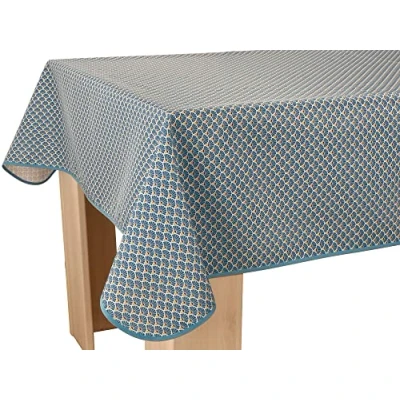 Afbeelding van Le linge de Jules Tafelkleed, vuilafstotend, pauw, donkerblauw, rechthoekig, 150 x 240 cm