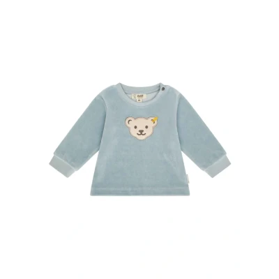 Afbeelding van Steiff MIT Teddykopf Sweater voor kinderen, Maat: 86, Celestial blue