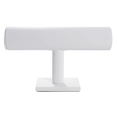 Afbeelding van Bocar Armband Sieraden Stand T Bar wit Lederen Display Houder Organizer Armbanden (dcj Leder)