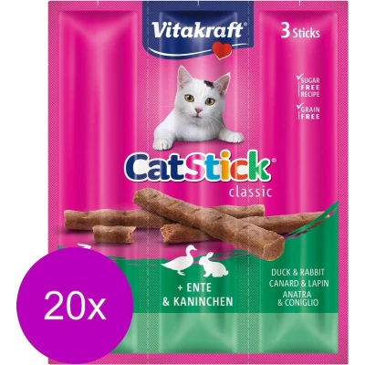 Afbeelding van Vitakraft Cat Stick Mini Eend Met Konijn