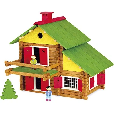 Afbeelding van JeuJura Jeujuraj8008 Constructie Chalet in houten doos (175)