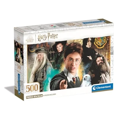 Afbeelding van Clementoni Puzzel Harry Potter 500 Stukjes Voor Volwassenen 14 99 Jaar, Hogwarts, Gemaakt In Italië 35534