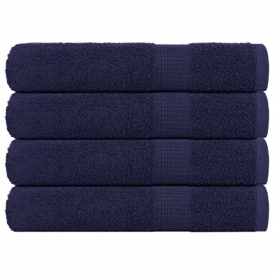Afbeelding van VidaXL Handdoeken 4 st 100x200 cm 360 g/m² 100% katoen marineblauw