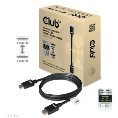 Afbeelding van CLUB3D Ultra High Speed HDMI©2.1 Kabel 10K 120Hz 48Gbps Male/Male 2 meter