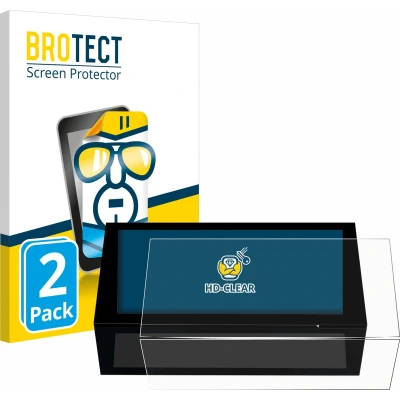 Afbeelding van BROTECT (2 Stuks) Schermbeschermer voor Peugeot 308 2022 Infotainment System 10&quot; Screen Protector Transparant