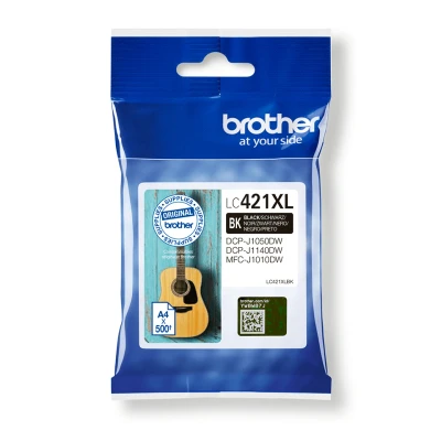 Afbeelding van Brother LC 421XLBK Inktcartridge Zwart Hoge capaciteit