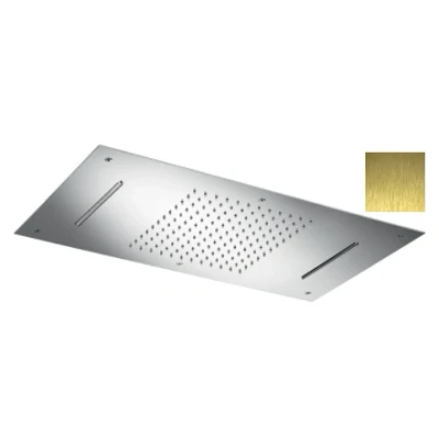 Afbeelding van SB Temptation XXL Regendouche inbouw rechthoek 2 straals PVD Goud 1208955710