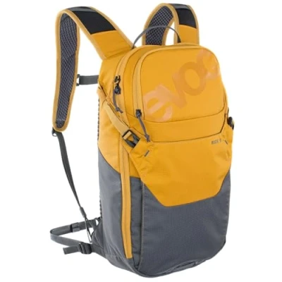 Afbeelding van EVOC RIDE 8 fietsrugzak, trekkingrugzak voor trails en andere activiteiten (slim zakbeheer, geventileerd met AIR PAD rugvulling), Clay Yellow/Carbon Grey