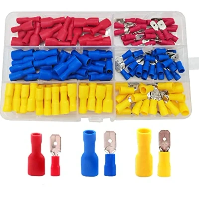 Afbeelding van WeqeYent 150 Stuks Geïsoleerde Elektrische Kabelschoenen, Verschillende Aansluitingen, Aansluitklem Draadklemmen, Knelverbindingen Connectoren, Krimpconnectoren Assortiment Kit