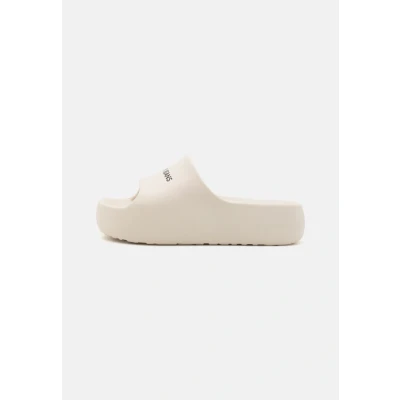 Afbeelding van Tommy Jeans Flatform POOL Slide Muiltjes, Dames, Maat: 41 42, Newsprint Kunststof