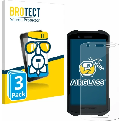 Afbeelding van BROTECT Screenprotector voor Zebra TC21/ TC26 Folie Beschermfolie Beschermglas transparant (3 Stuks)