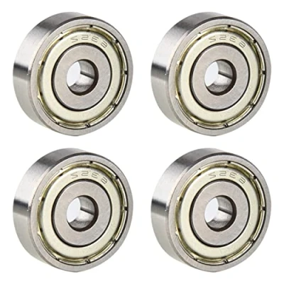 Afbeelding van LIUJZZJ 4 stuks 608 ZZ kogellagers longboard geschikt voor ABEC gebruikt skates skateboards scooters (8 mm x 22 7 mm)