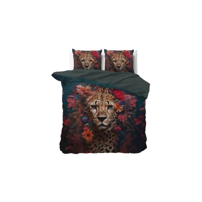 Afbeelding van Leopardo Multi Dekbedovertrek Luxe met een Wilde Twist 100% katoen satijnen weving