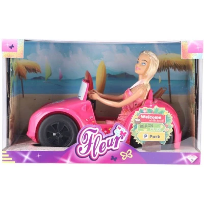 Afbeelding van Fleur Pop Met Auto Roze