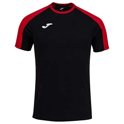 Afbeelding van Joma Eco Championship Shirt Korte Mouw Heren Zwart / Rood Maat: XL