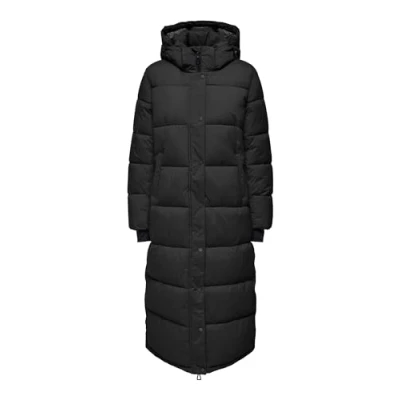 Afbeelding van ONLY Onlann Premium Puffer COAT LONG Winterjas, Dames, Maat: Small, Black