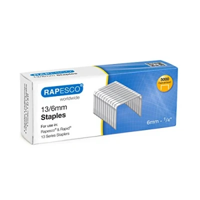 Afbeelding van Rapesco S13060Z3 13/6 mm Verzinkte Nietjes, Doosje van 5000