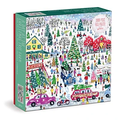 Afbeelding van Puzzle 1000 piece: Michael Storrings Christmas Tree Farm