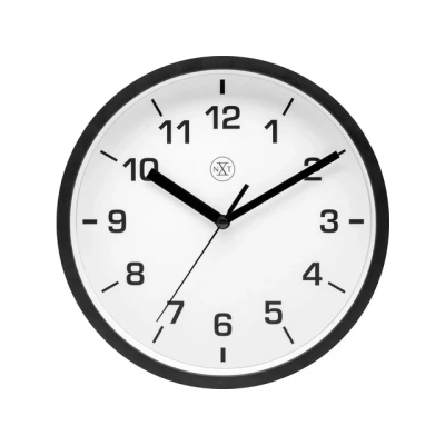 Afbeelding van Nextime Nx 7321Zw Wandklok Nxt Diameter 20Cm Kunststof Zwart, Witte Wijzerplaat