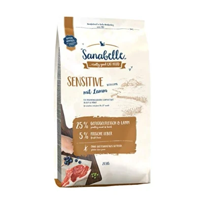 Afbeelding van Sanabelle Sensitive met Lam Droogvoer voor gevoelige katten 4 x 2 kg