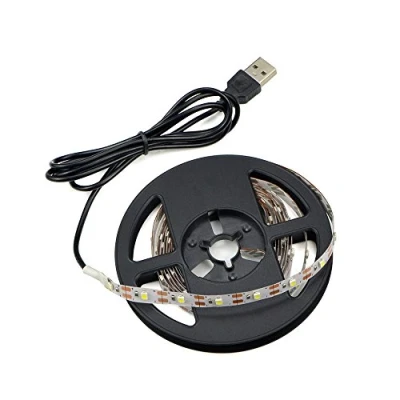 Afbeelding van Renohef USB ledstrip, DC 5 V SMD 3528 koudwit, m, 300 leds, ledstrip met kabel, tv desktop, laptop, achtergrondverlichting, keukenverlichting, touwverlichting, niet waterdicht