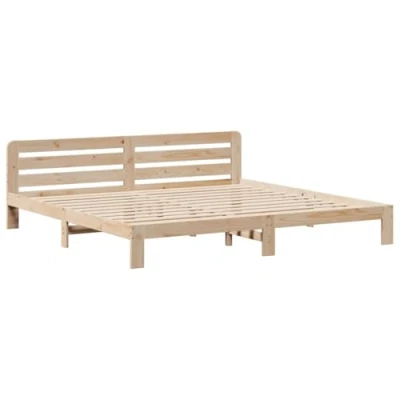 Afbeelding van vidaXL Bedframe zonder matras massief grenenhout 200x200 cm