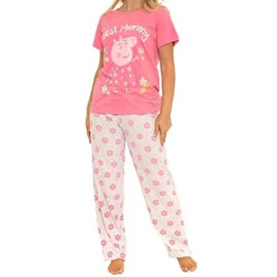 Afbeelding van Peppa Pig Dames Pyjama Mama Roze X Large