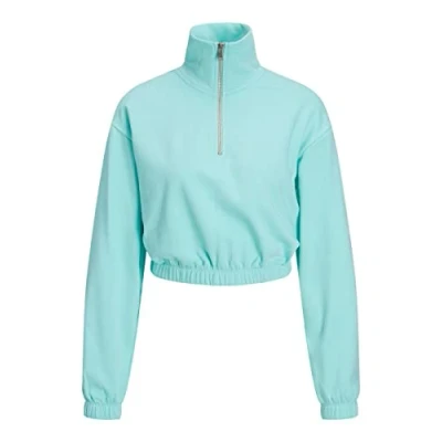 Afbeelding van JACK &amp; JONES Dames Jjxx Jxalfa Reg Every Short Half Zip Sweatshirt, Aruba Blue., L