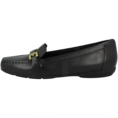 Afbeelding van Geox Annytah Mocassins, Dames, Maat: 38.5, Black Leer