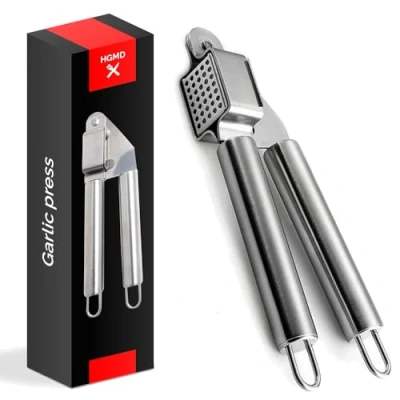 Afbeelding van HGMD® Knoflookpers RVS Knoflookpers/Gemberpers Garlic press Vaatwasser bestendig