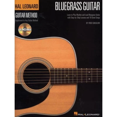 Afbeelding van Hal leonard Bluegrass Guitar method guitare +cd: Learn to Play Rhythm and Lead with Step by Lessons 18 Great Songs