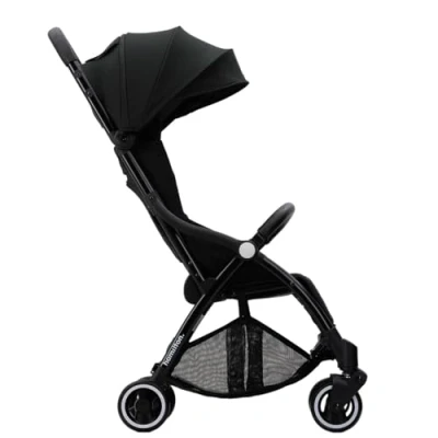 Afbeelding van Hamilton by Yoop X1 Plus Buggy MagicFold™ Technologie Tot 22 kg Premium Wandelwagen Plooibuggy Baby Inklapbaar Kinderwagen Verlengde Zonnekap Zwart
