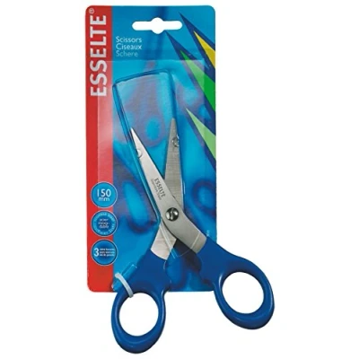 Afbeelding van Esselte 82113 papierschaar 2000, 150 mm, 5 inch, handvat blauw