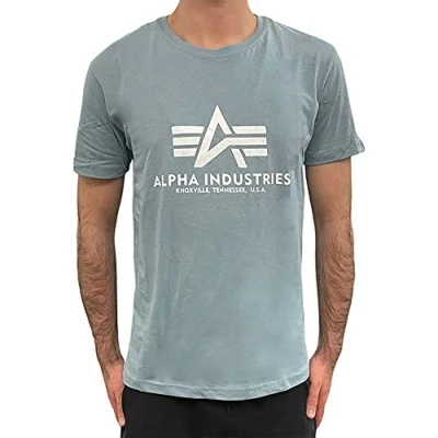 Afbeelding van ALPHA INDUSTRIES Basis T shirt Heren Grijsblauw