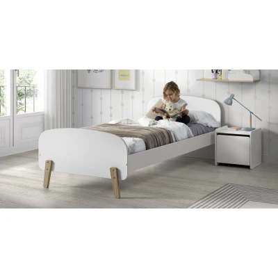 Afbeelding van LUCEVI Kiddy bed + Nachtkastje Wit 90x200 cm