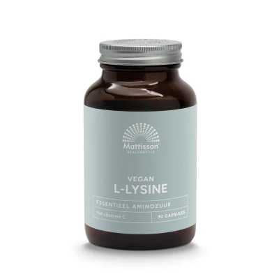 Afbeelding van Mattisson HealthStyle L Lysine+ met Vitamine C Capsules 90CP