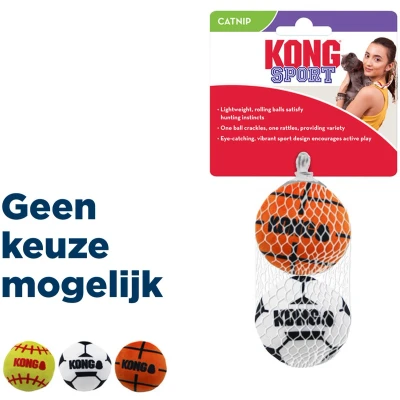 Afbeelding van Kong Cat Sport Balls Met Catnip Assorti