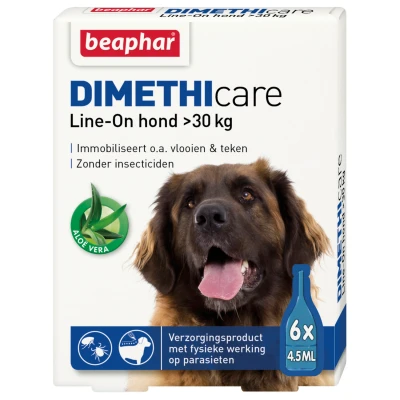 Afbeelding van Beaphar Dimethicare Line On Hond Tegen Vlooien En Teken &gt;30 KG 6 PIP 4,5 ML (360811)
