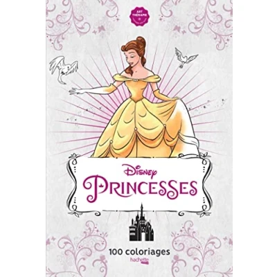 Afbeelding van Disney Princesses 100 Coloriages Hachette Heroes Kleurboek voor volwassenen