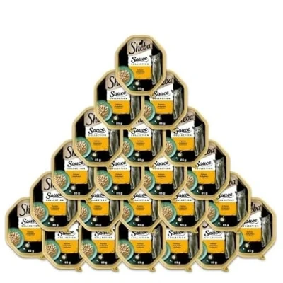 Afbeelding van Sheba Sauce Collection Kattenvoer in kom Frikassee met kalkoen en groenten 2x11x85g