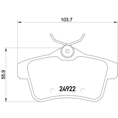 Afbeelding van Brembo Remblokset P 61 114X