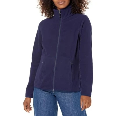 Afbeelding van Amazon Essentials Dames Classic Fit Full Zip Polar Soft Fleece Jacket (verkrijgbaar in grote maten), marineblauw, XX Large